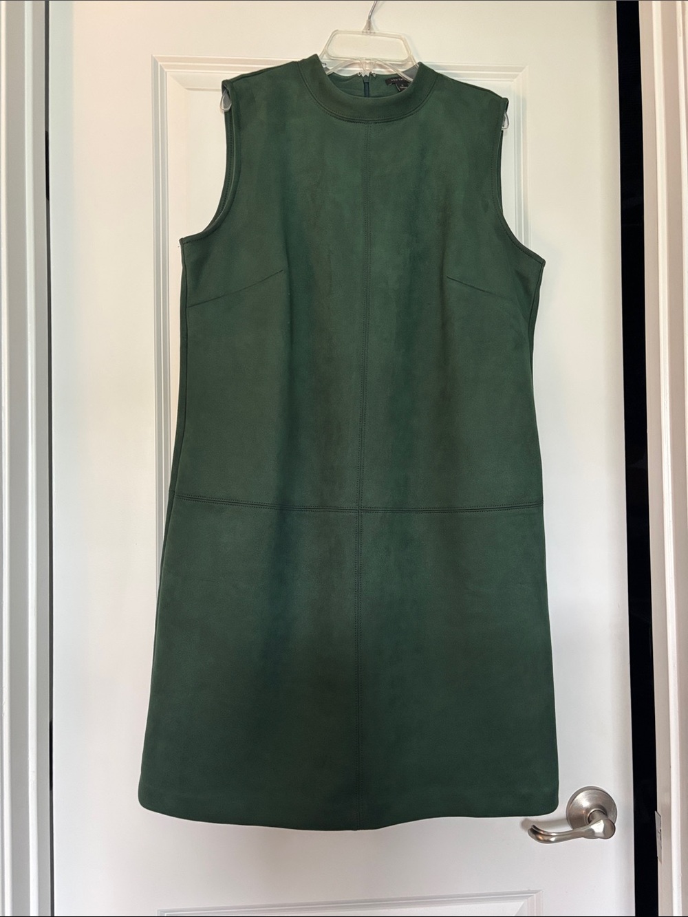 Ann Taylor Deep Green Sleeveless Shift Mini Dress